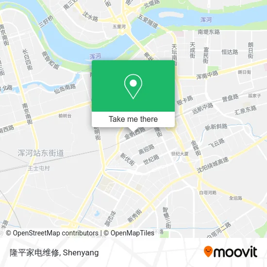 隆平家电维修 map