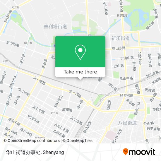 华山街道办事处 map