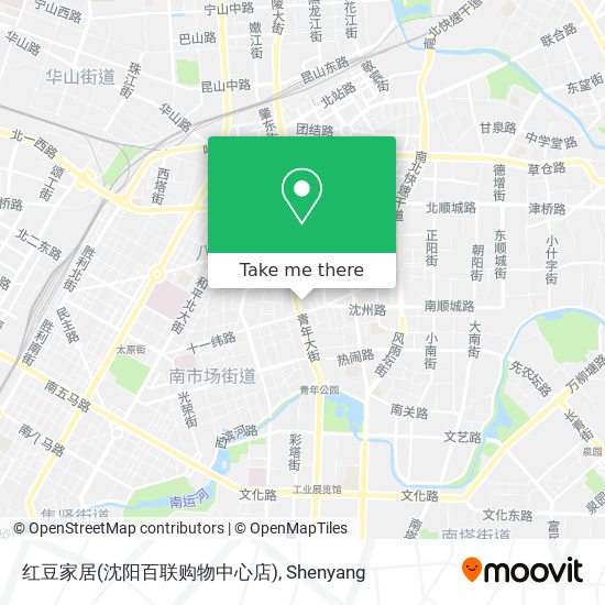 红豆家居(沈阳百联购物中心店) map