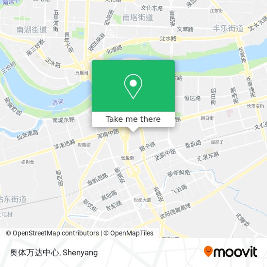 奥体万达中心 map