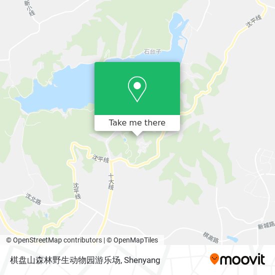 棋盘山森林野生动物园游乐场 map