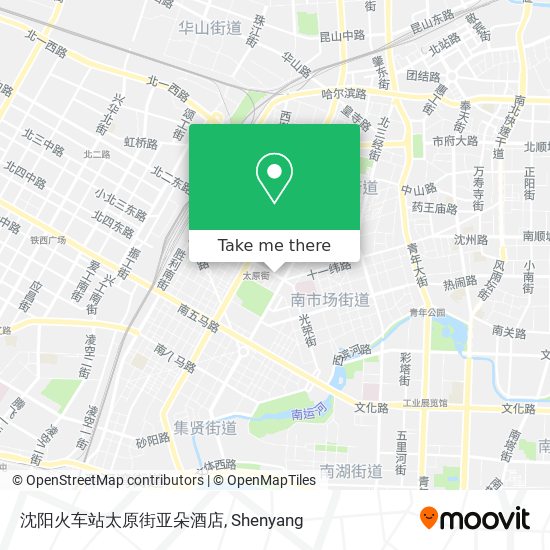 沈阳火车站太原街亚朵酒店 map