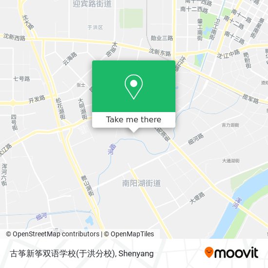古筝新筝双语学校(于洪分校) map