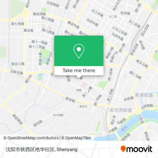 沈阳市铁西区艳华社区 map