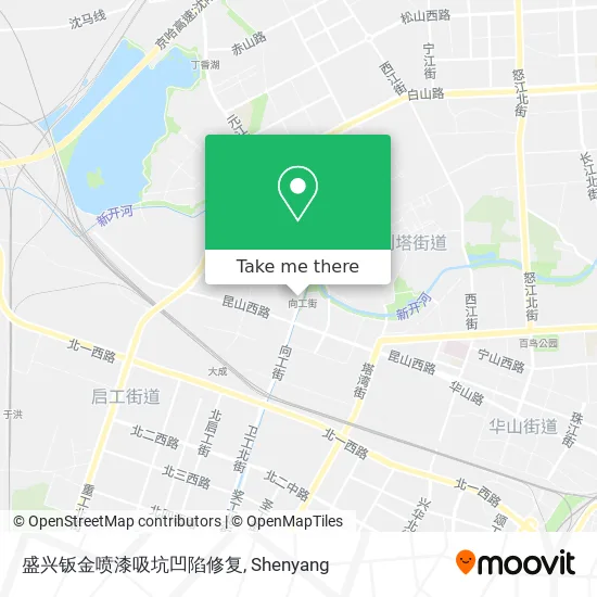 盛兴钣金喷漆吸坑凹陷修复 map