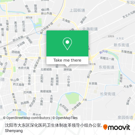 沈阳市大东区深化医药卫生体制改革领导小组办公室 map