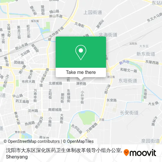 沈阳市大东区深化医药卫生体制改革领导小组办公室 map