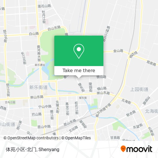 体苑小区-北门 map