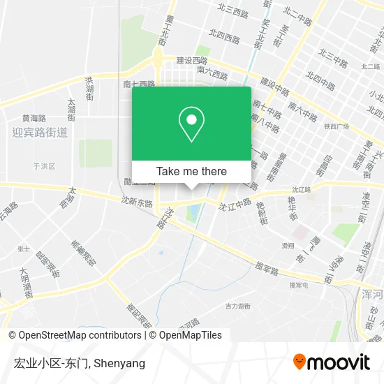 宏业小区-东门 map