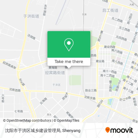 沈阳市于洪区城乡建设管理局 map