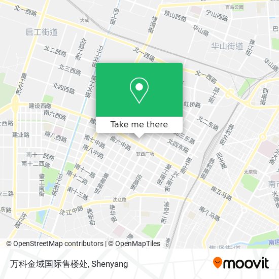 万科金域国际售楼处 map