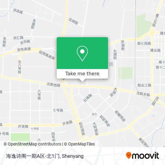 海逸诗阁一期A区-北1门 map