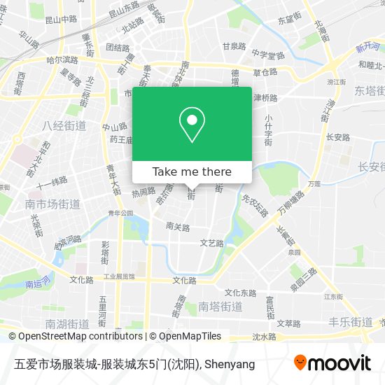 五爱市场服装城-服装城东5门(沈阳) map