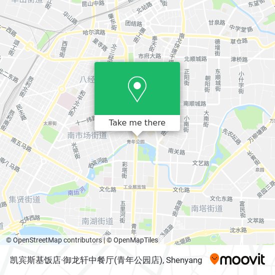 凯宾斯基饭店·御龙轩中餐厅(青年公园店) map