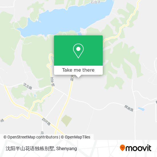 沈阳半山花语独栋别墅 map