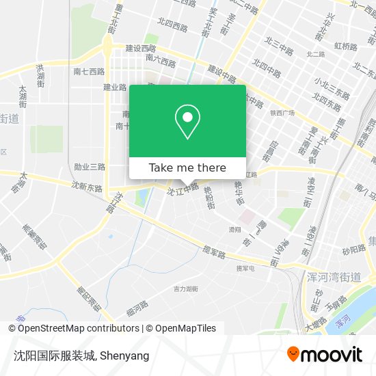 沈阳国际服装城 map