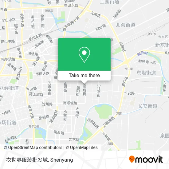衣世界服装批发城 map