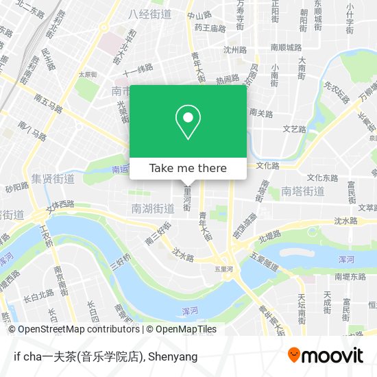 if cha一夫茶(音乐学院店) map