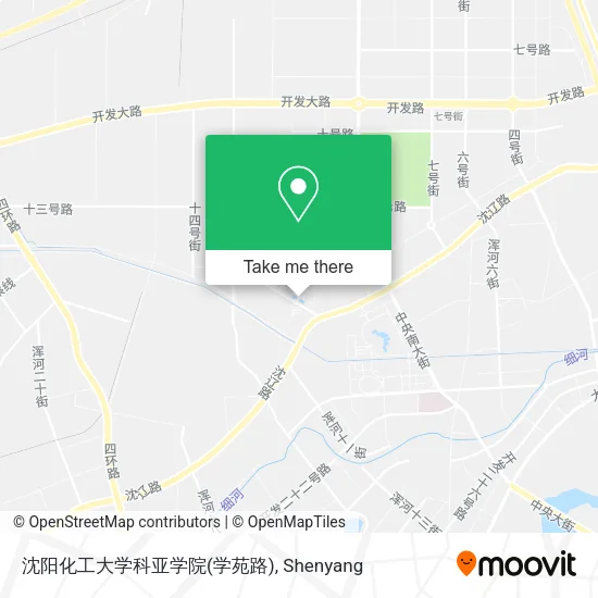 沈阳化工大学科亚学院(学苑路) map