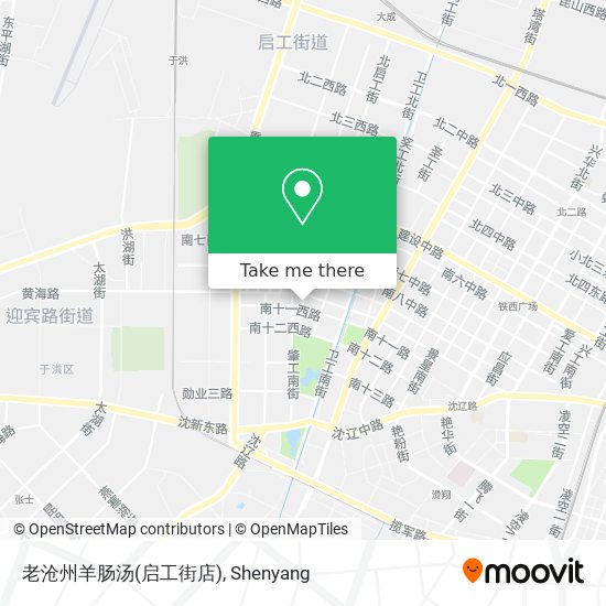 老沧州羊肠汤(启工街店) map