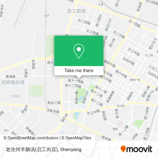 老沧州羊肠汤(启工街店) map