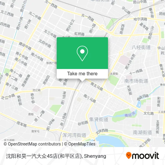 沈阳和昊一汽大众4S店(和平区店) map