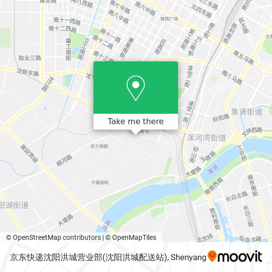 京东快递沈阳洪城营业部(沈阳洪城配送站) map