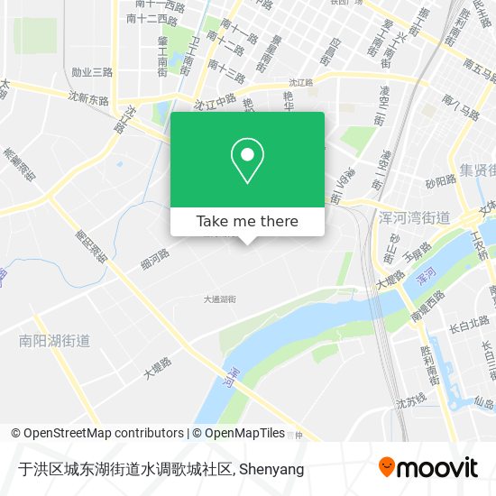 于洪区城东湖街道水调歌城社区 map