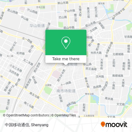 中国移动通信 map