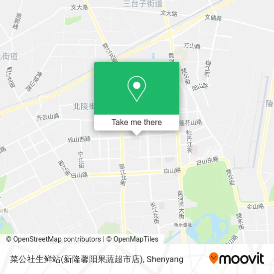 菜公社生鲜站(新隆馨阳果蔬超市店) map