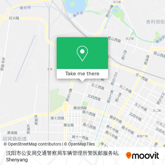 沈阳市公安局交通警察局车辆管理所警医邮服务站 map
