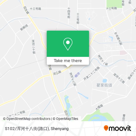 S102/浑河十八街(路口) map