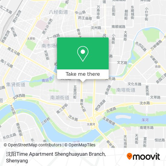 沈阳Time Apartment Shenghuayuan Branch map