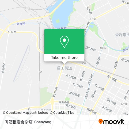 啤酒批发食杂店 map