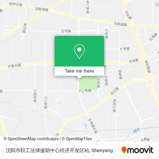 沈阳市职工法律援助中心经济开发区站 map