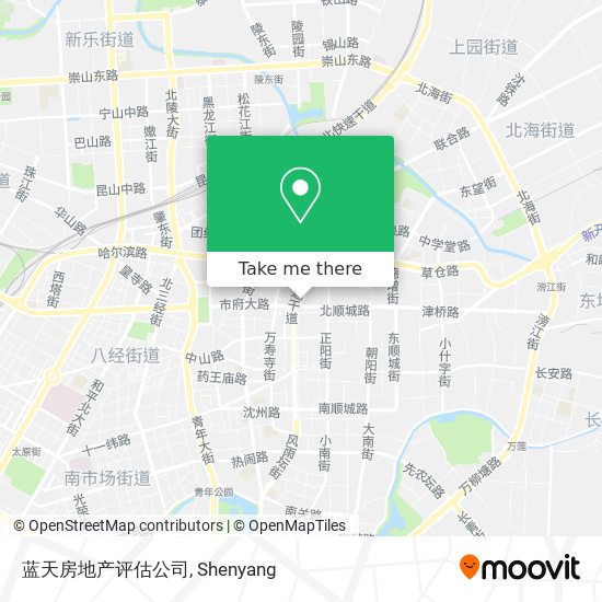 蓝天房地产评估公司 map