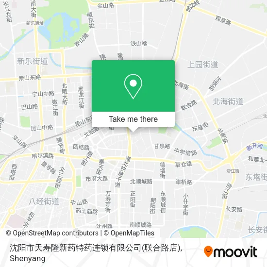沈阳市天寿隆新药特药连锁有限公司(联合路店) map