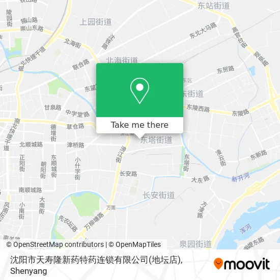 沈阳市天寿隆新药特药连锁有限公司(地坛店) map