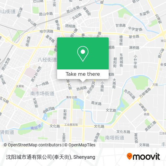 沈阳城市通有限公司(奉天街) map