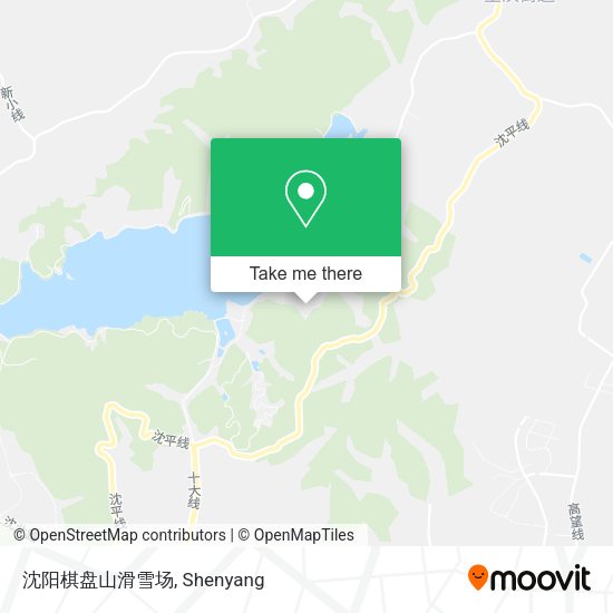 沈阳棋盘山滑雪场 map