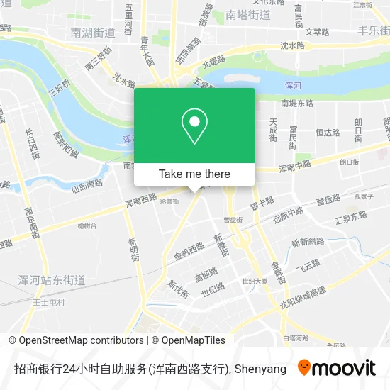 招商银行24小时自助服务(浑南西路支行) map