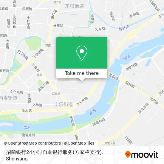 招商银行24小时自助银行服务(方家栏支行) map