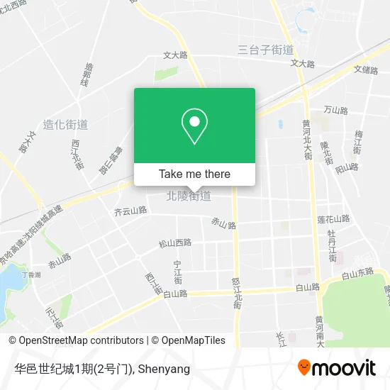 华邑世纪城1期(2号门) map