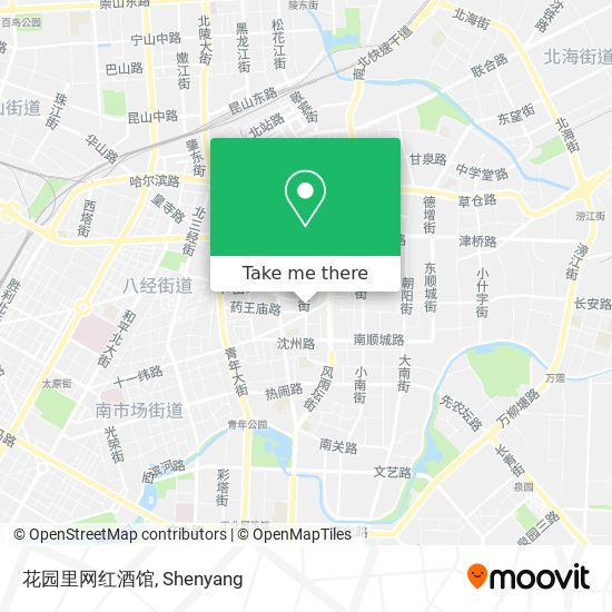 花园里网红酒馆 map