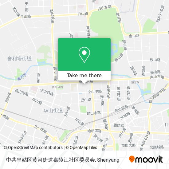 中共皇姑区黄河街道嘉陵江社区委员会 map