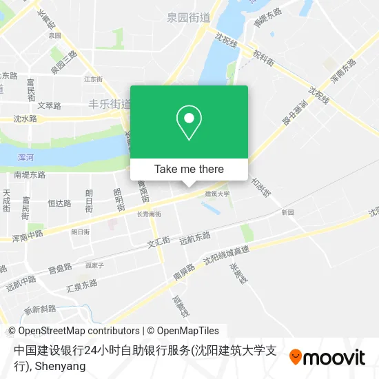 中国建设银行24小时自助银行服务(沈阳建筑大学支行) map