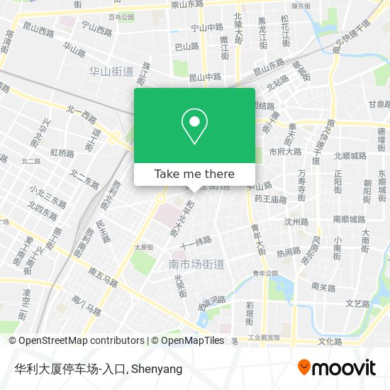 华利大厦停车场-入口 map