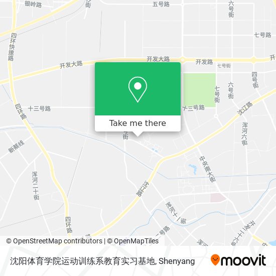 沈阳体育学院运动训练系教育实习基地 map