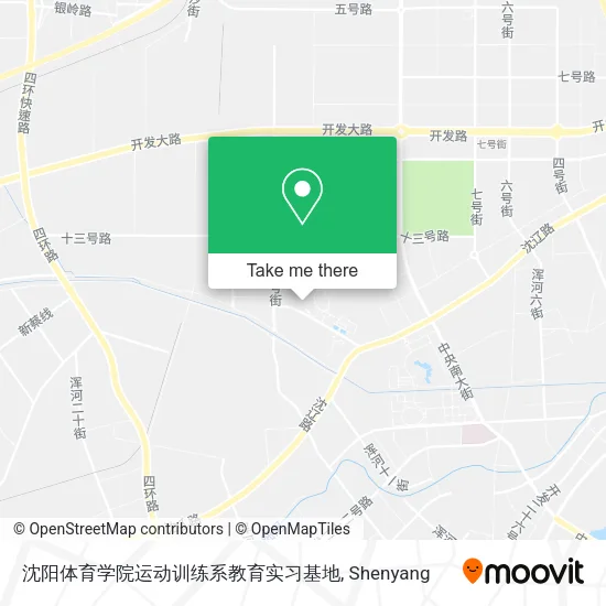 沈阳体育学院运动训练系教育实习基地 map