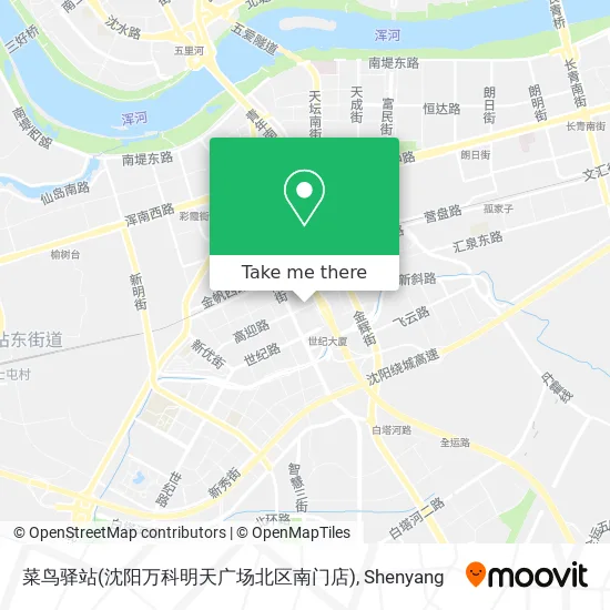 菜鸟驿站(沈阳万科明天广场北区南门店) map